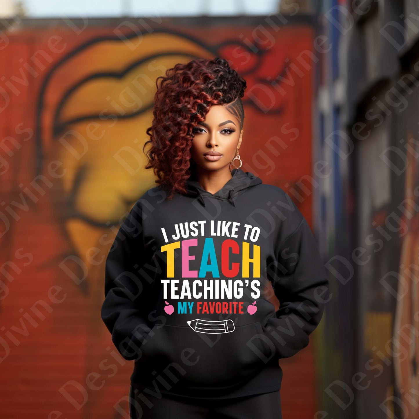 I Just Like to Teach - Vibrant Teacher Tees