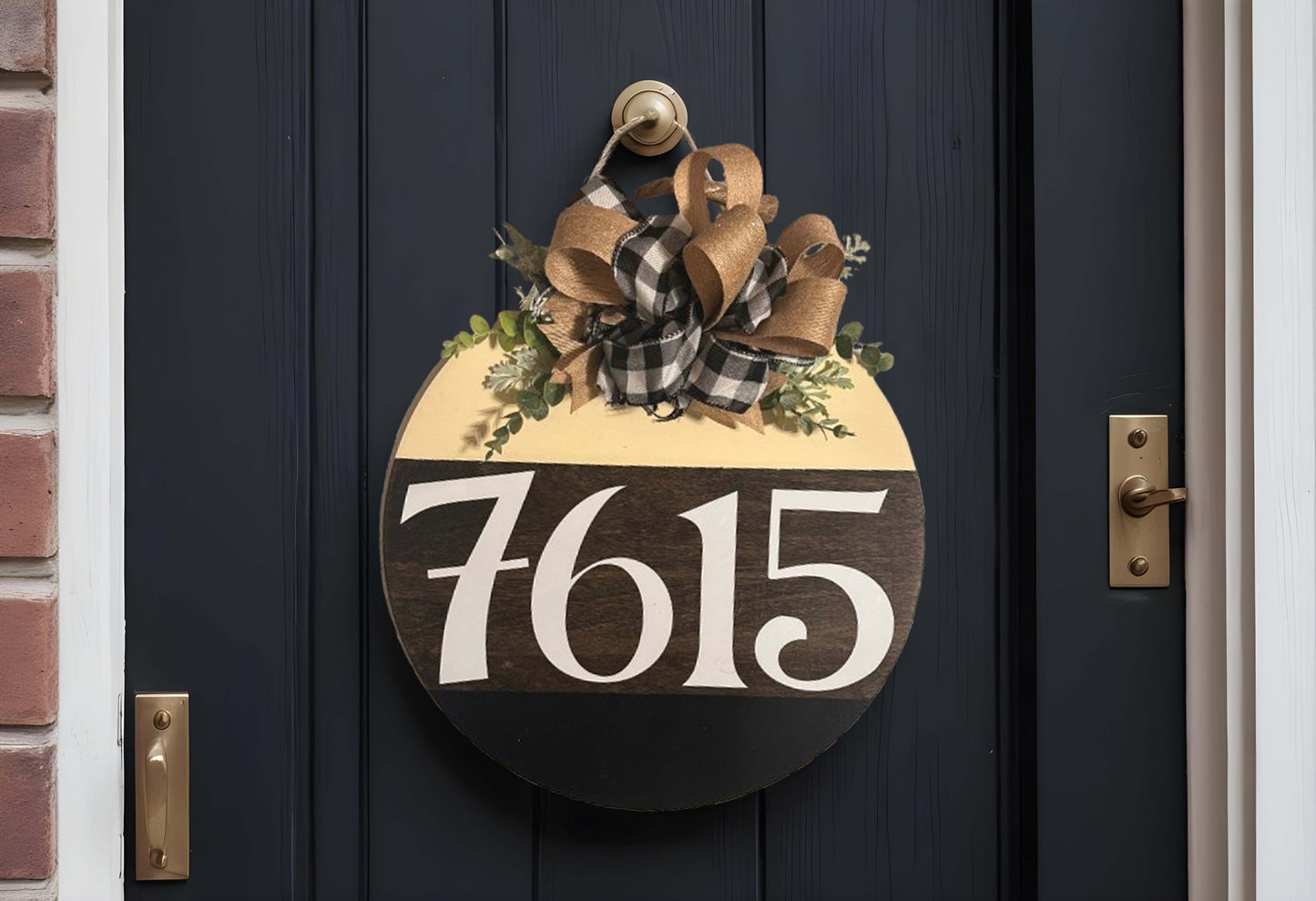 Elegant House Number Sign