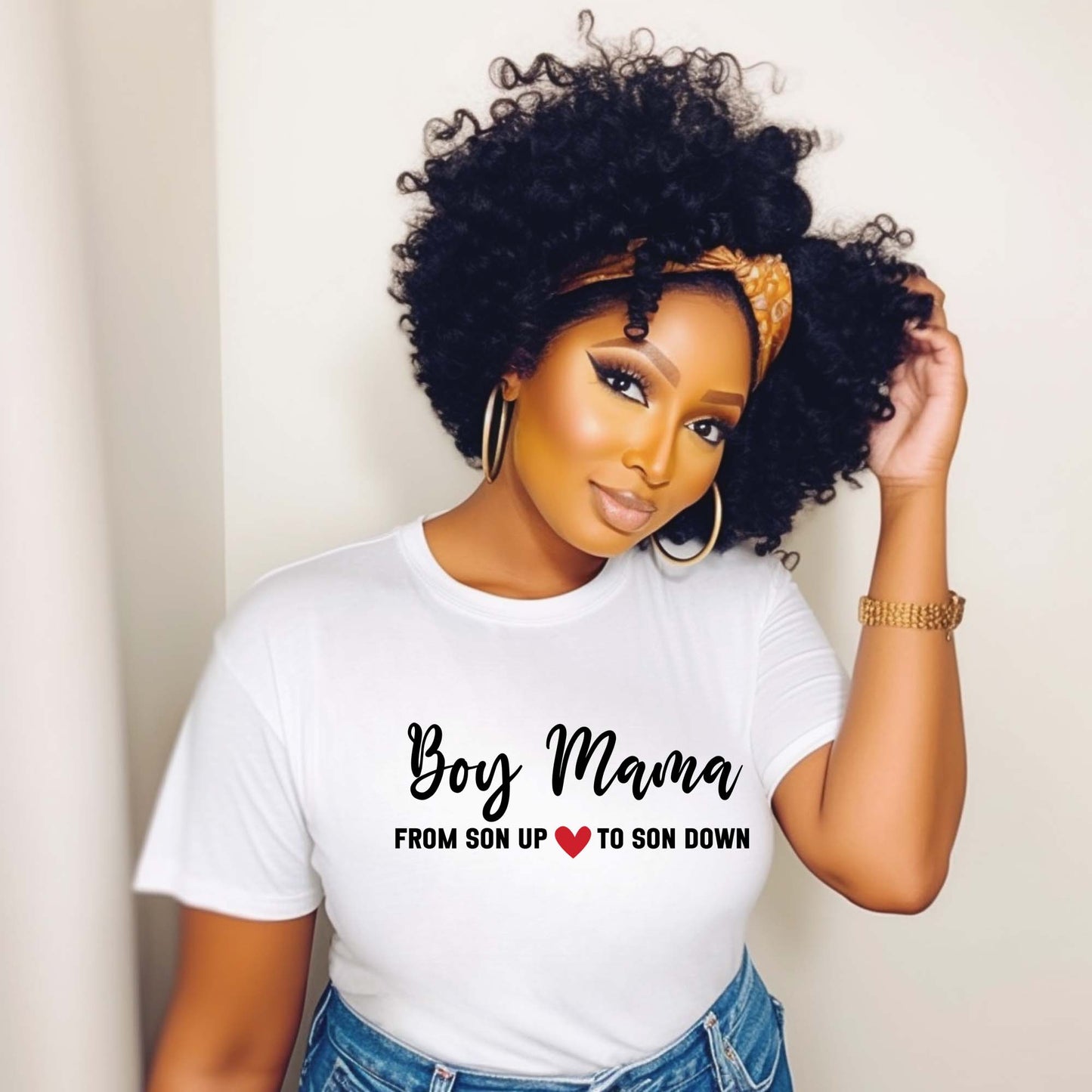 "Boy Mama" T-Shirt – From Son Up ❤️ to Son Down