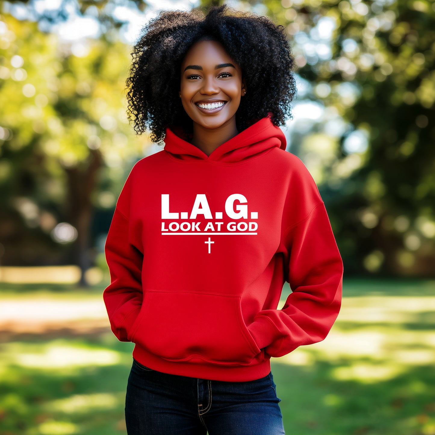 Look at God (LAG) Soft-Washed Fleece Hoodie