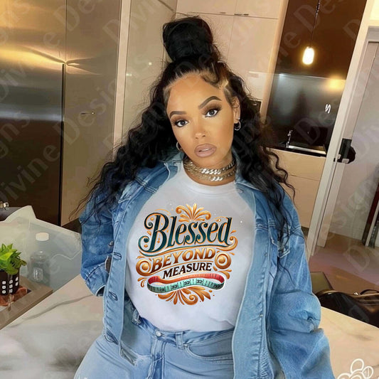 "Blessed Beyond Measure" Inspirational T-shirt