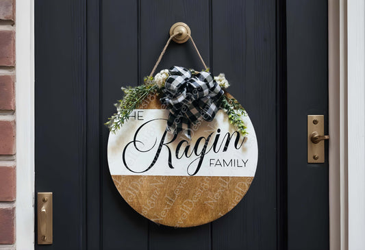 Personalized Last Name Door Sign