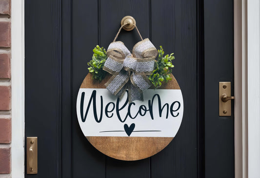 Welcome w/love Door Sign