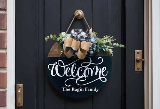 Welcome Family Door Sign