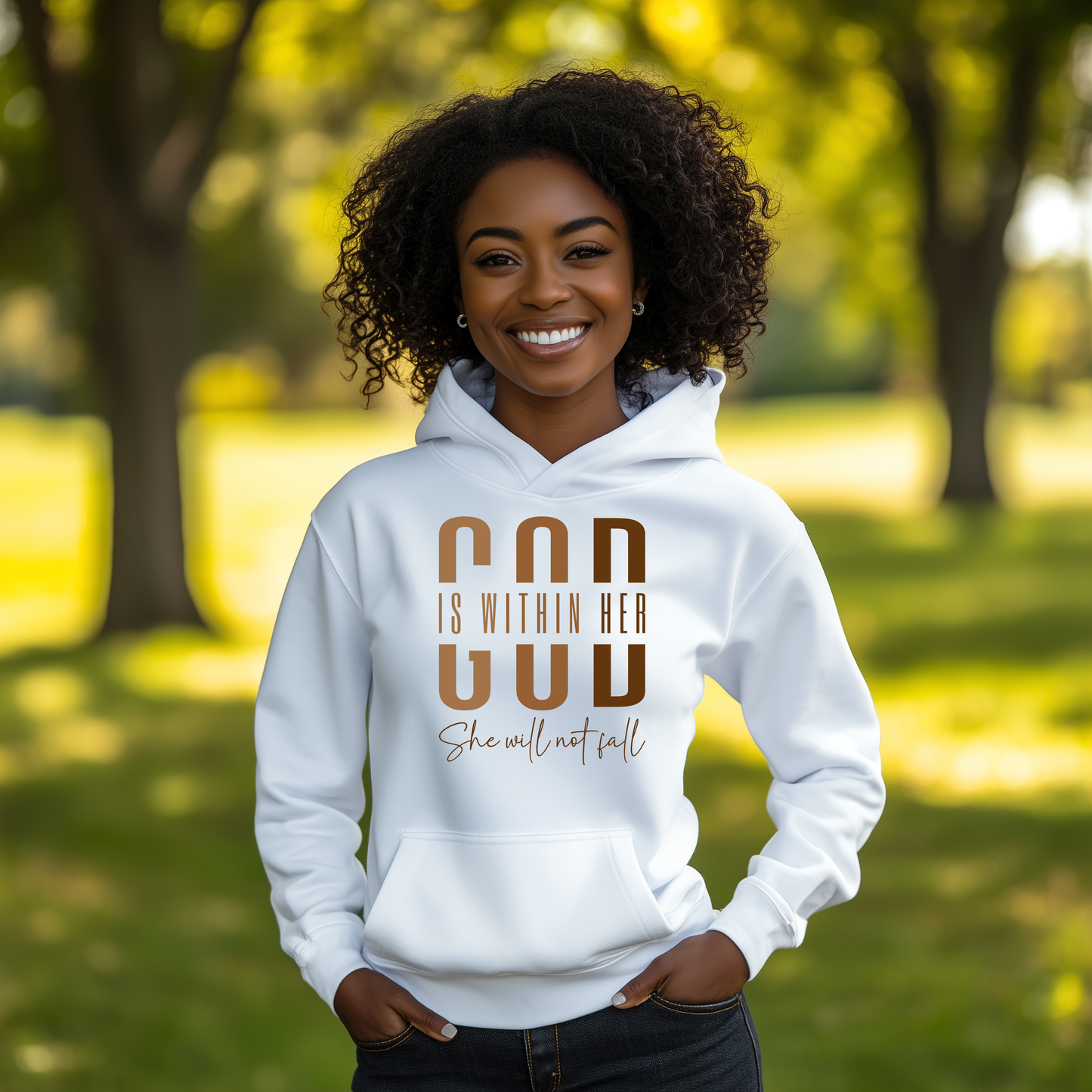 God Is Within Her Fleece Hoodie